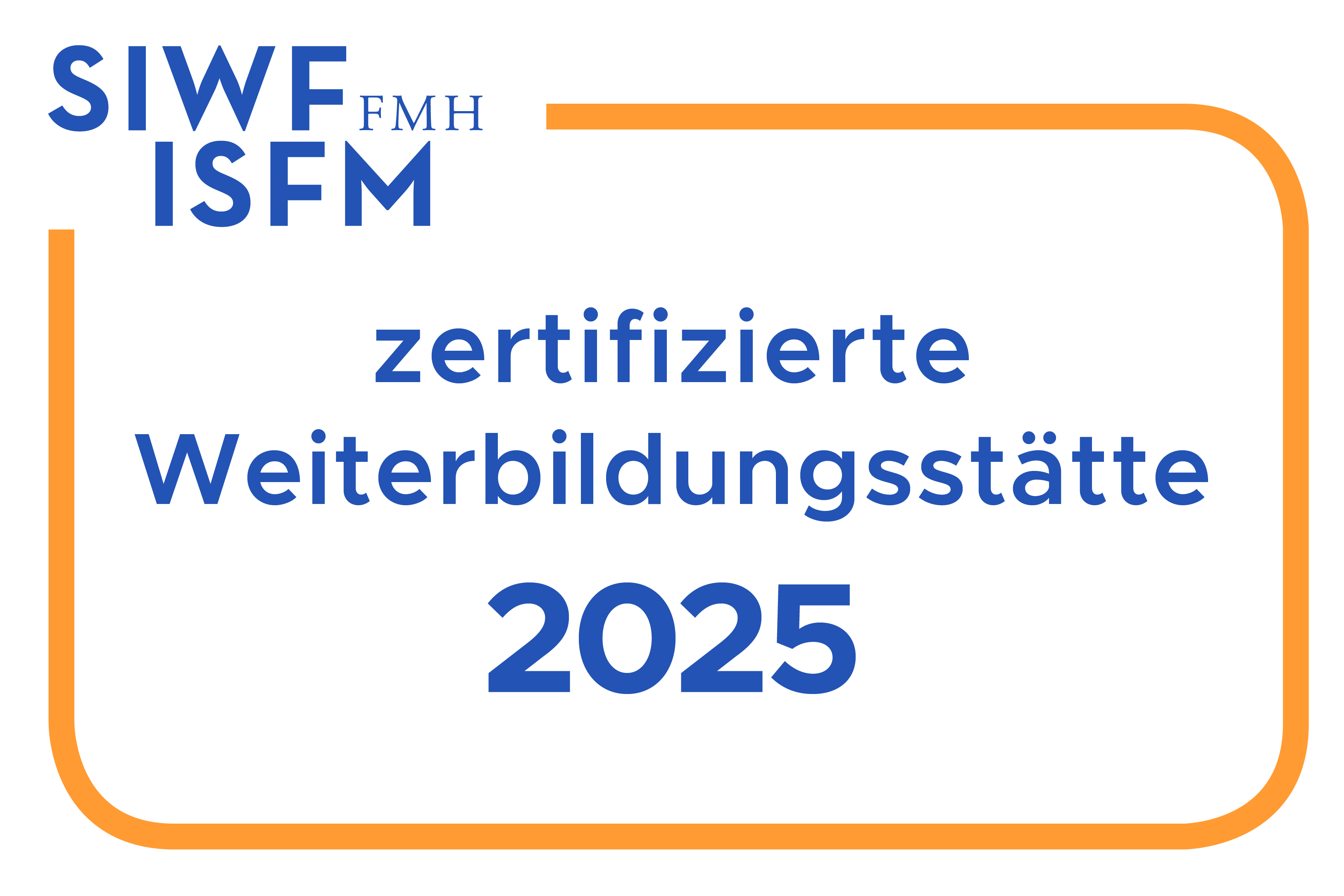 Logo zertifizierte Weiterbildungsstätte